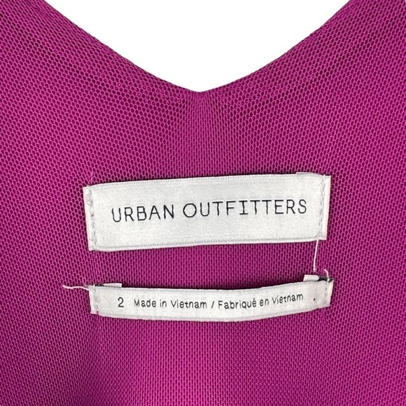 URBAN OUTFITTERS MARIA PONTE STRETCH TULIP SHORT SLEEVE SKATER MINI DRESS - Picture 11 of 13